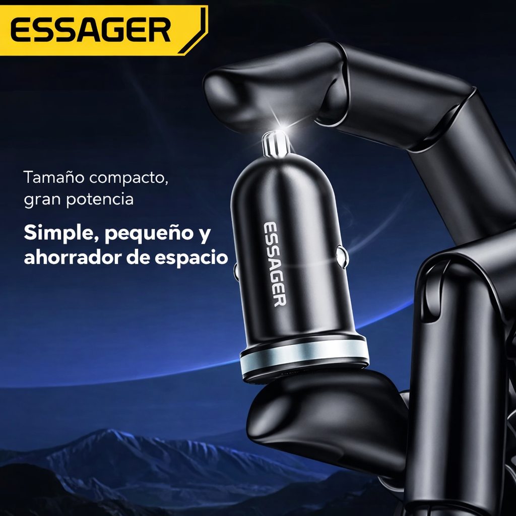 Cargador De Carro Carga Rapida 30w Usb Y Usb Tipo C