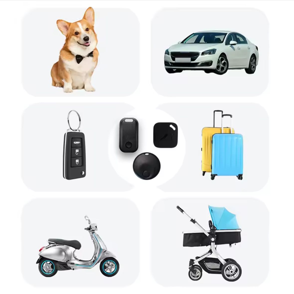 Localizador Inteligente Bluetooth Compatible con Iphone iOS Find My Rastreador GPS