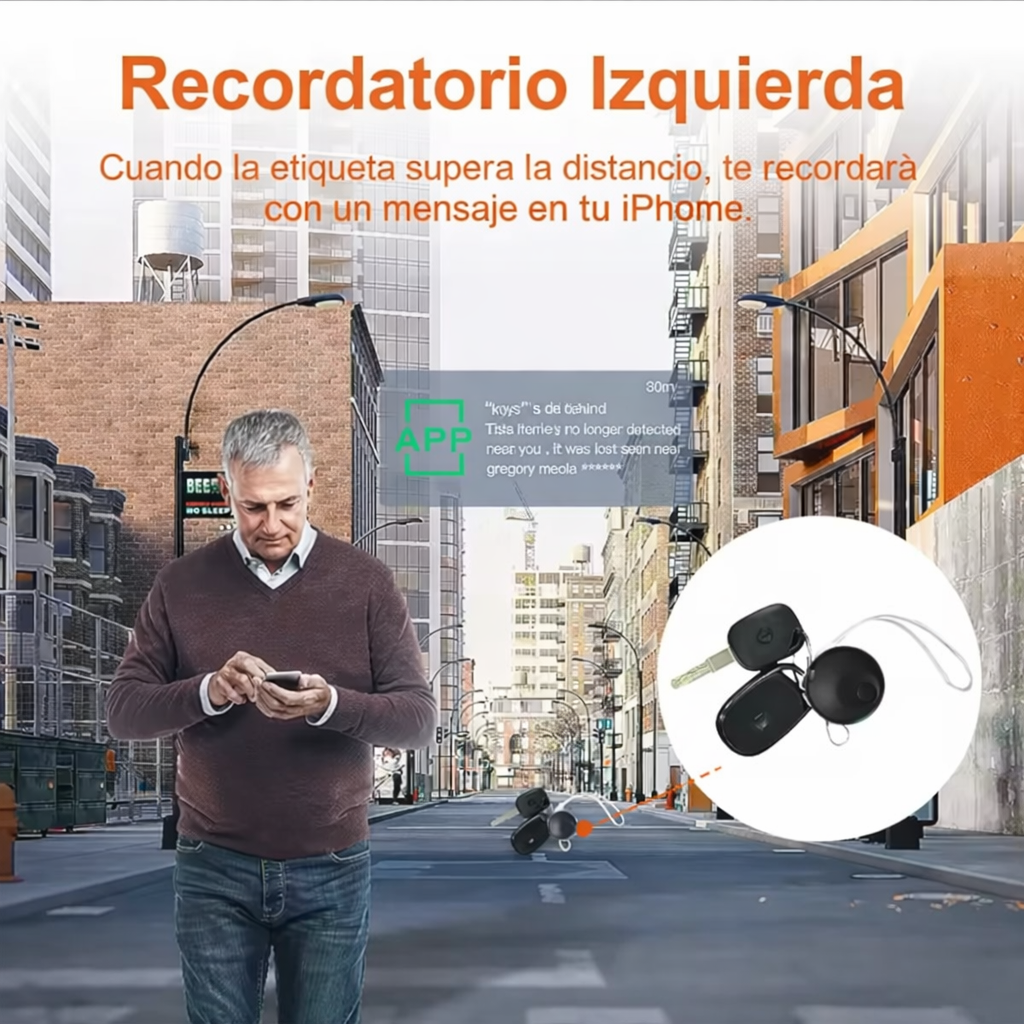 Localizador Inteligente Bluetooth Compatible con Iphone iOS Find My Rastreador GPS