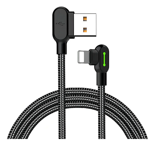 Cable Para iPhone USB - Lightning Gamer 90º Largo 1.8m Carga Rapida y Datos Mcdodo