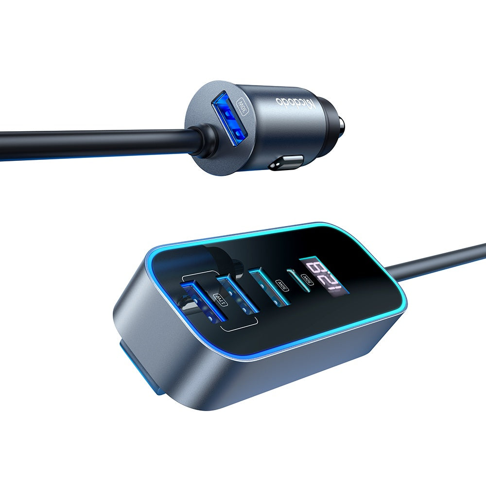 Cargador De Carro Carga Super Rapida 5 En 1 Tipo C Usb 107w