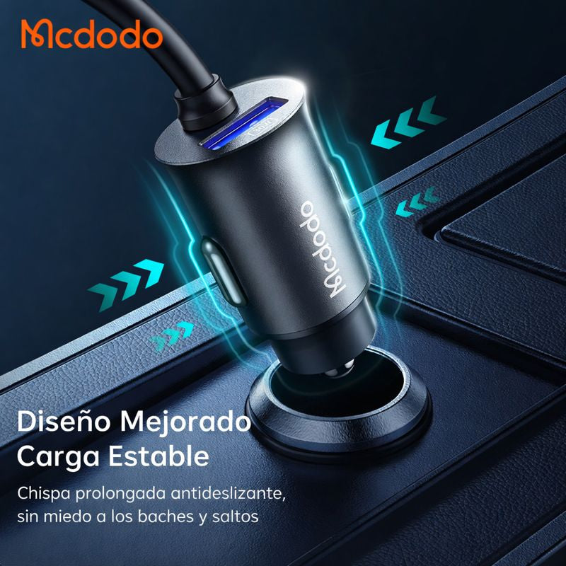 Cargador De Carro Carga Super Rapida 5 En 1 Tipo C Usb 107w