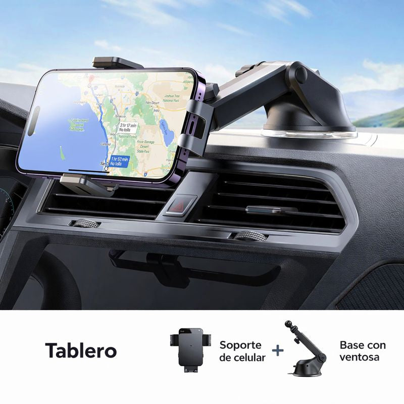 Soporte Cargador Inalámbrico 15w De Carro Tablero Joyroom Negro