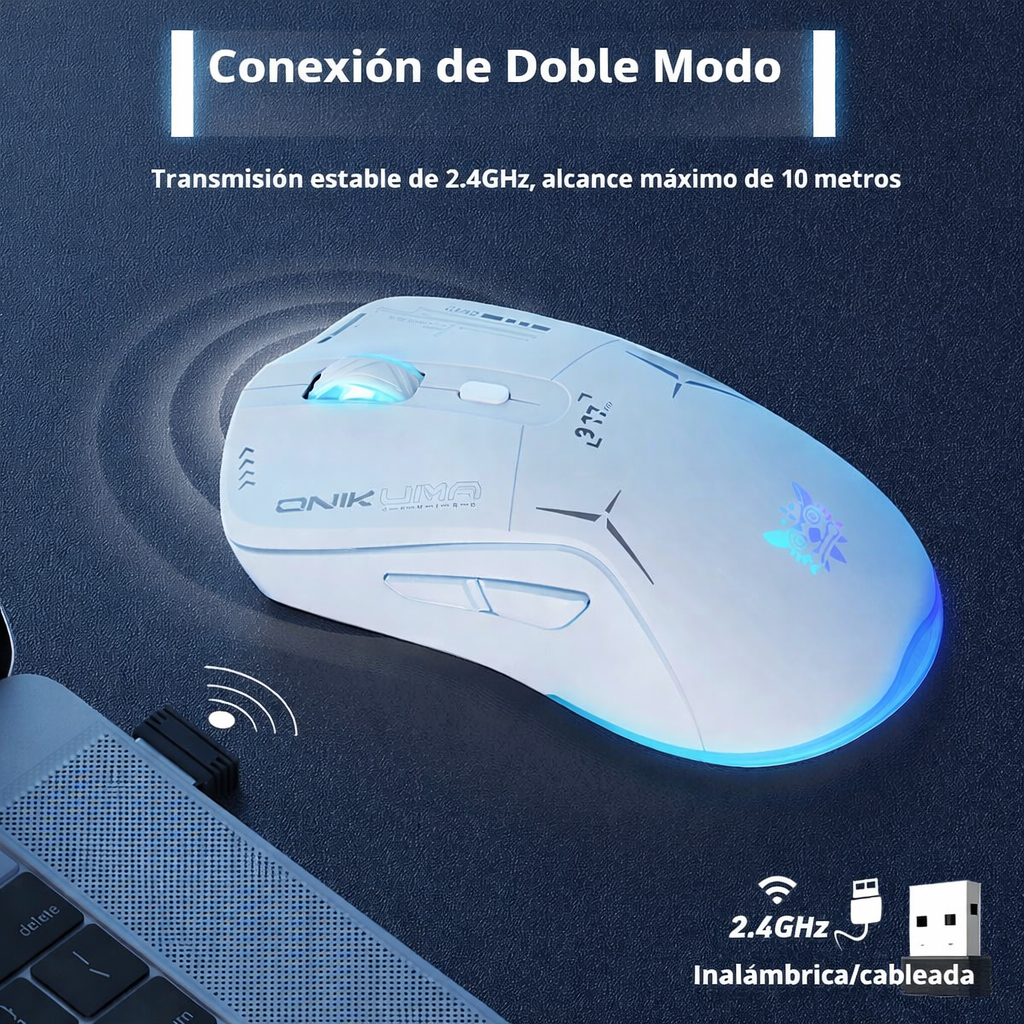 Mouse Gamer Onikuma Recargable Inalámbrico CW917