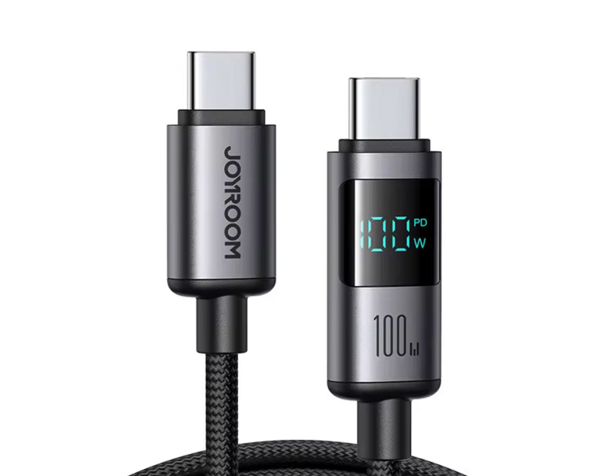 Cable Joyroom Usb Tipo C 100w Carga Rapida Pantalla Led 1,2 Metros