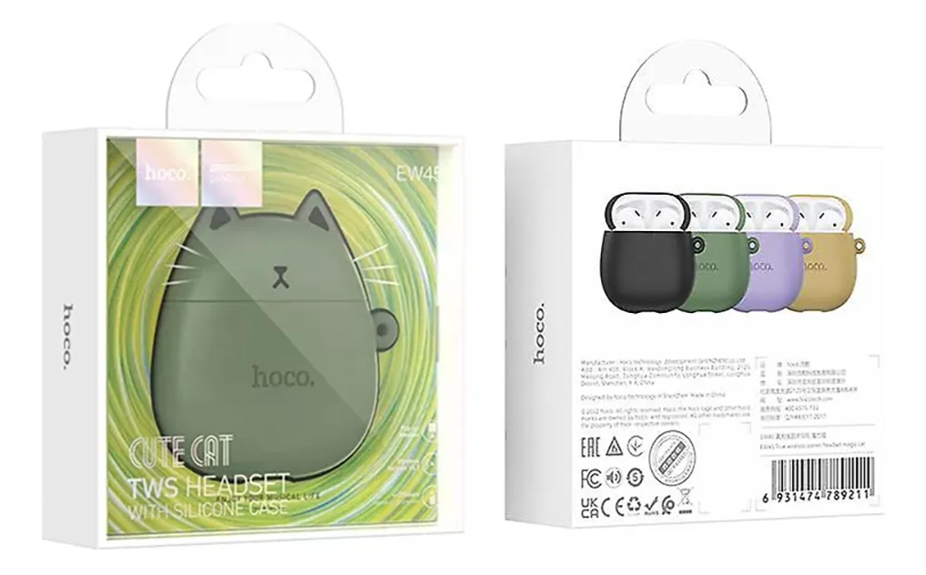 Audifonos Hoco Ew45 In Ear Bluetooth Tws Caramel Cat