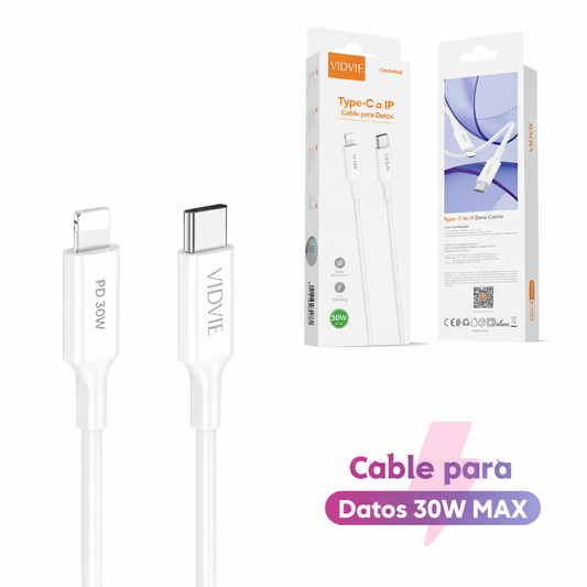 Cable Tipo-C Para Iphone XS-14  Carga Rapida 30W 1 Metro Vidvie