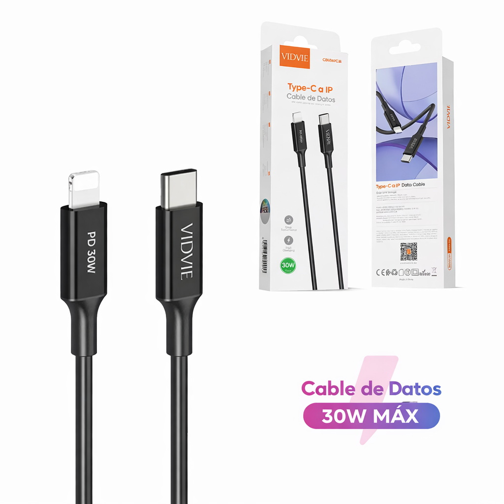 Cable Tipo-C Para Iphone XS-14  Carga Rapida 30W 1 Metro Vidvie