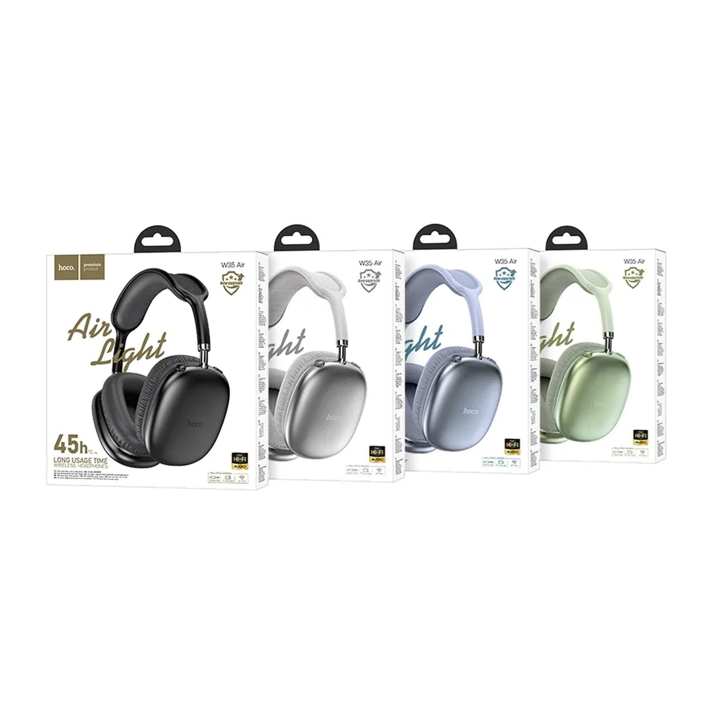 Audífono Bluetooth Hoco W35 Air 45hrs Para iPhone O Android