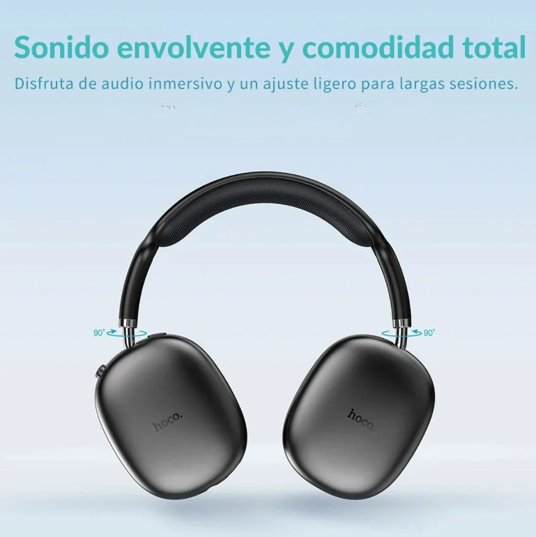 Audífono Bluetooth Hoco W35 Air 45hrs Para iPhone O Android