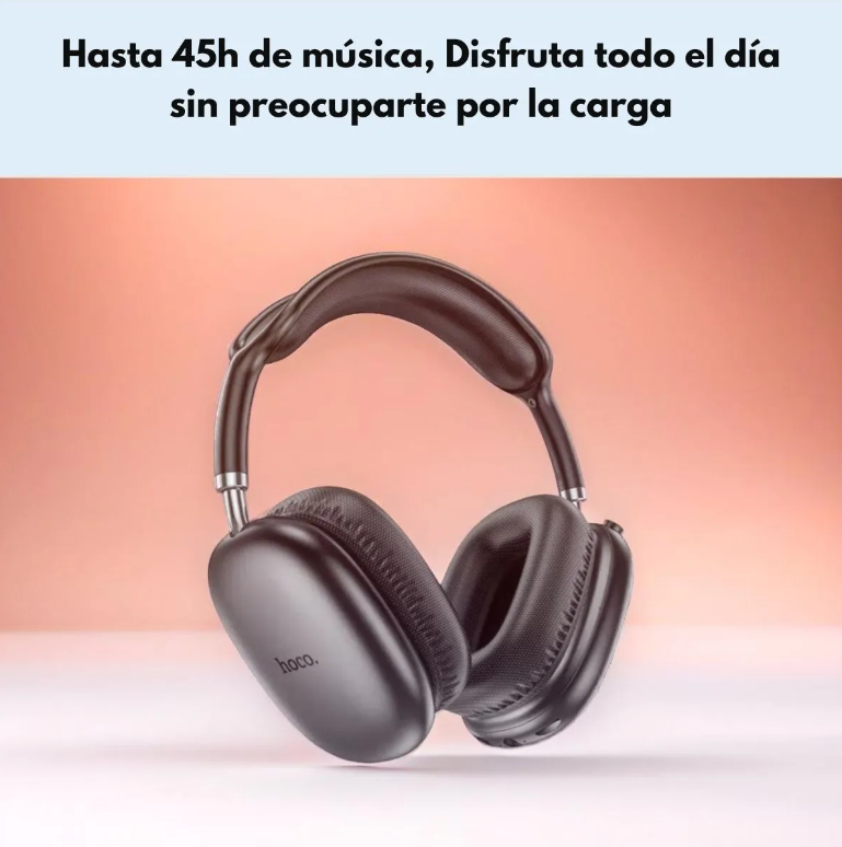 Audífono Bluetooth Hoco W35 Air 45hrs Para iPhone O Android