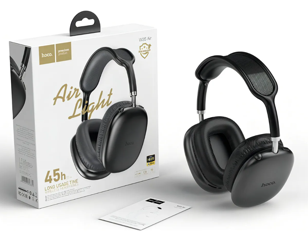 Audífono Bluetooth Hoco W35 Air 45hrs Para iPhone O Android