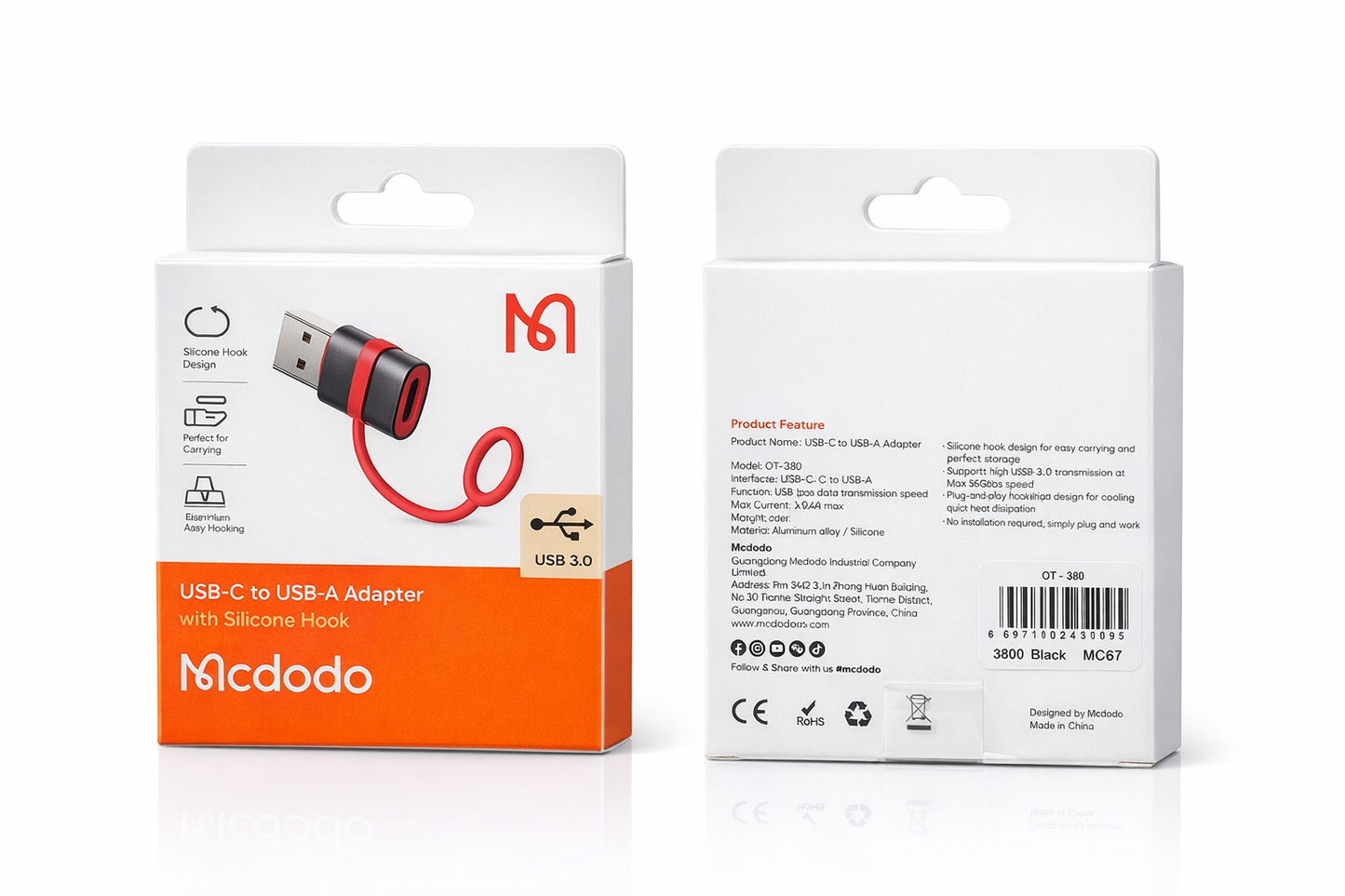 Adaptador Tipo C a USB 3.0 Mcdodo – Convertidor OTG Alta Velocidad 5Gbps