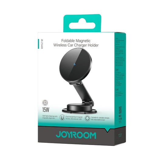 Soporte De Carro Cargador Magnético 15w Carga Rapida Inalámbrica Negro